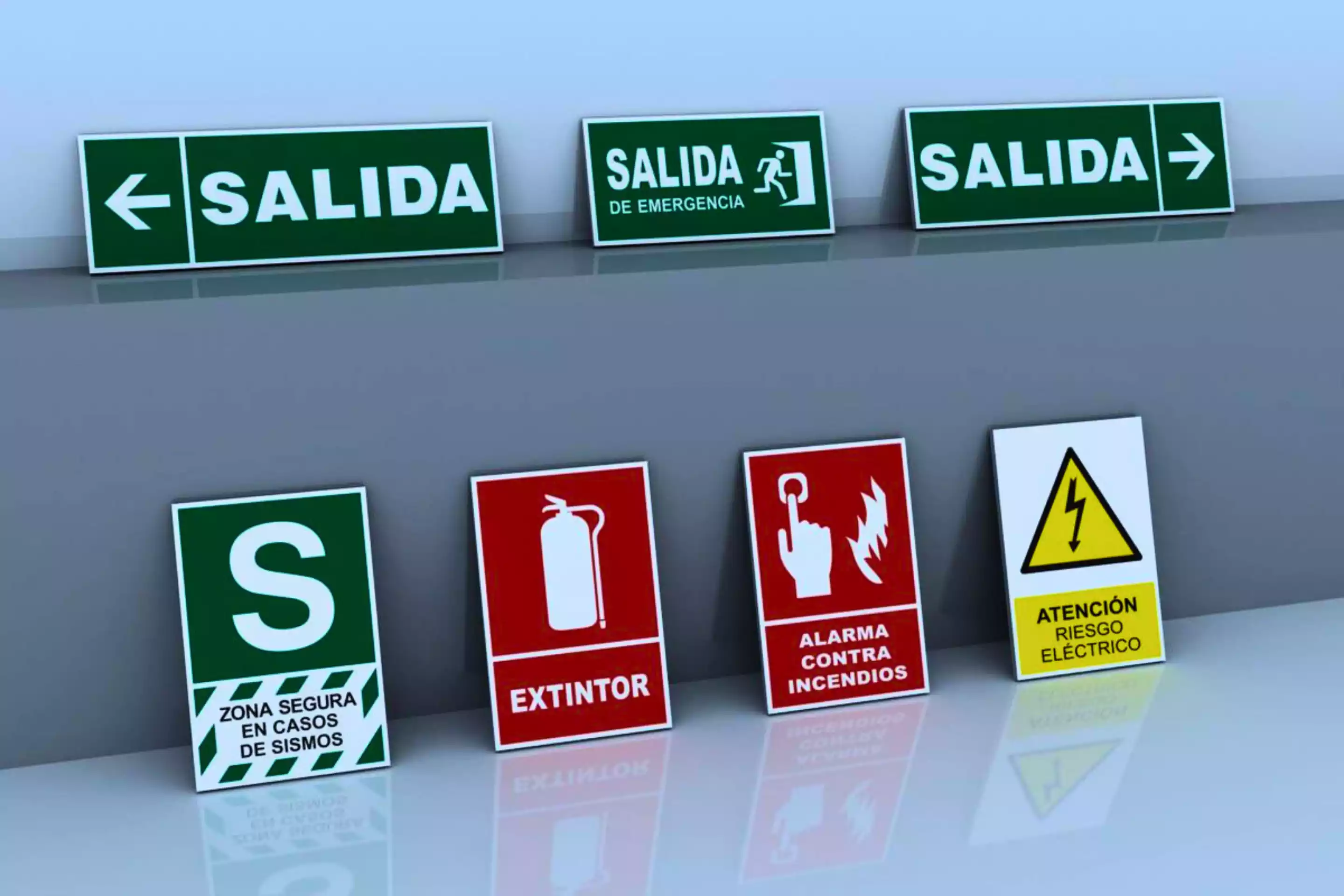 Señalética de evacuación y seguridad